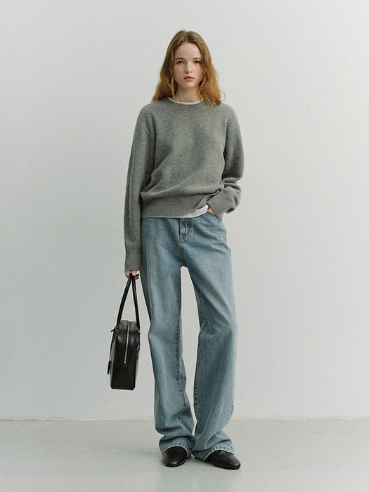 Dunst 90S Wide Leg New Jeans Light Blue
