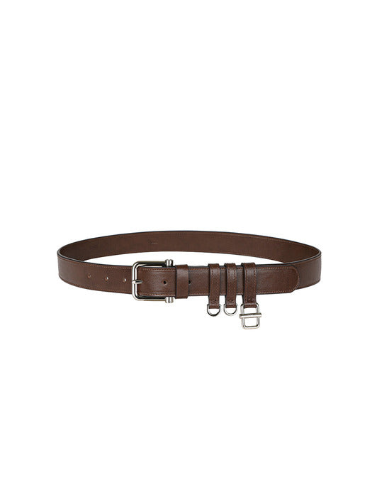 [osoi] RING BELT [BROWN]