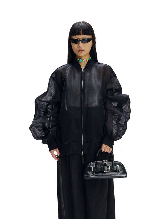 [osoi] ZIP BROCLE MINI [STONE BLACK]