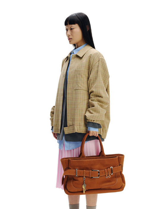 [osoi] TOTE BROCLE [NUBUCK TAN]