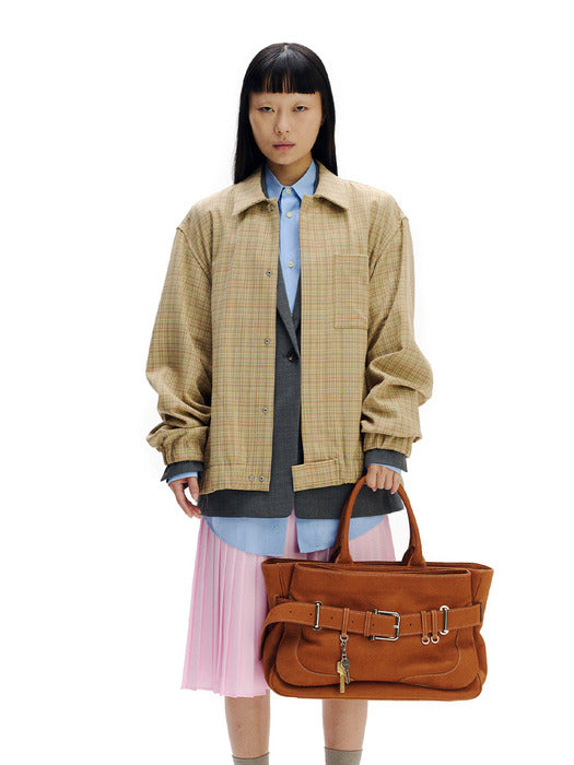 [osoi] TOTE BROCLE [NUBUCK TAN]