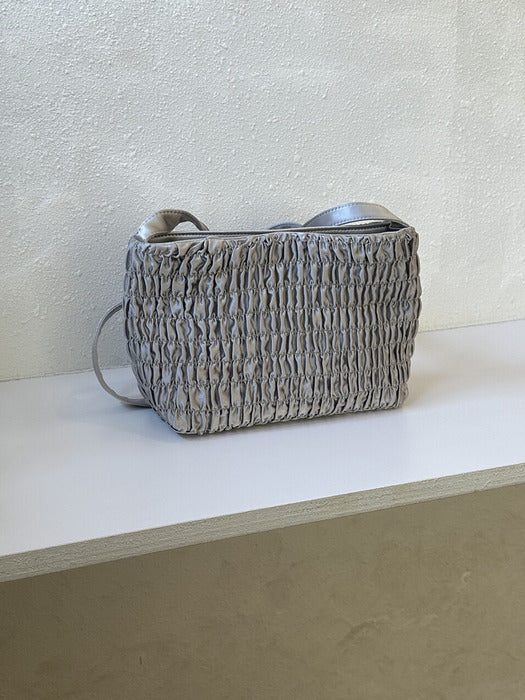 Millie Bag Ruched Silver