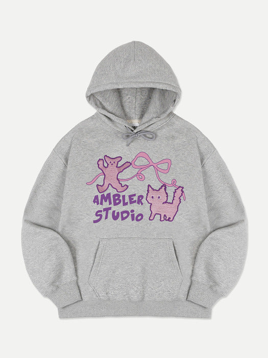 [ambler] Doodle paint Hoodie AHP1202 (Melange)