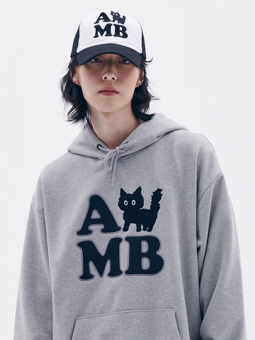 [ambler] AMB cat Hoodie AHP1203 (Melange)