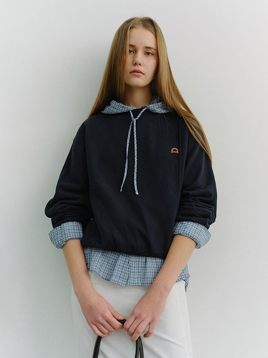 Dunst Unisex Dunst Logo Crease Sweatshirt French Navy
