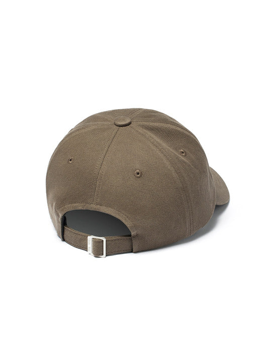 LETTERING FLAT BRIM CAP IN KHAKI