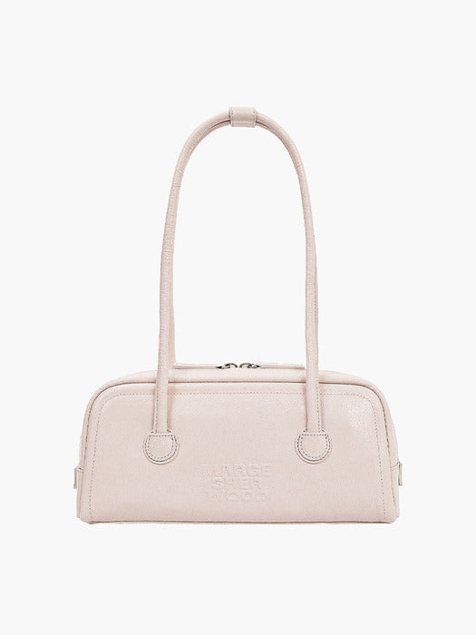 SOFT BAGUETTE BAG_pale pink cracked