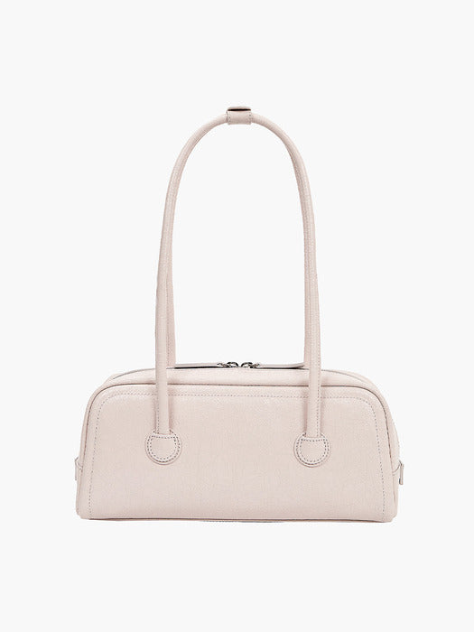 SOFT BAGUETTE BAG_pale pink cracked