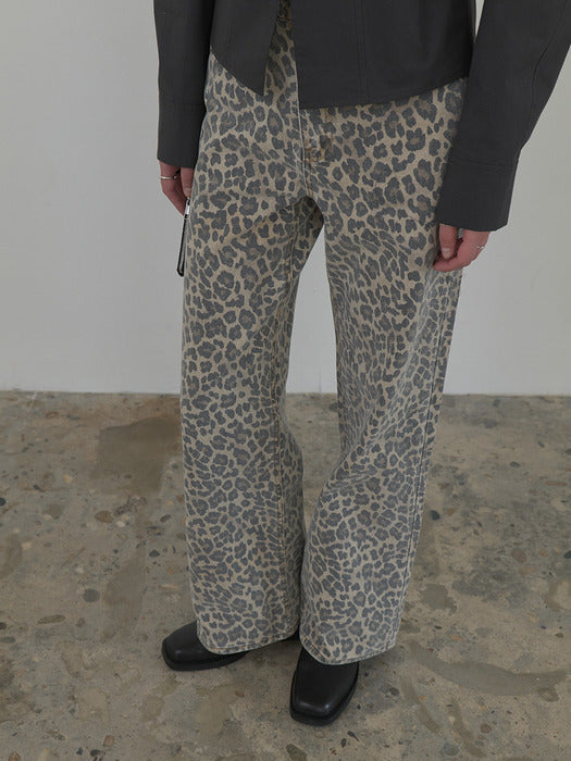 Raive Leopard Denim Pants