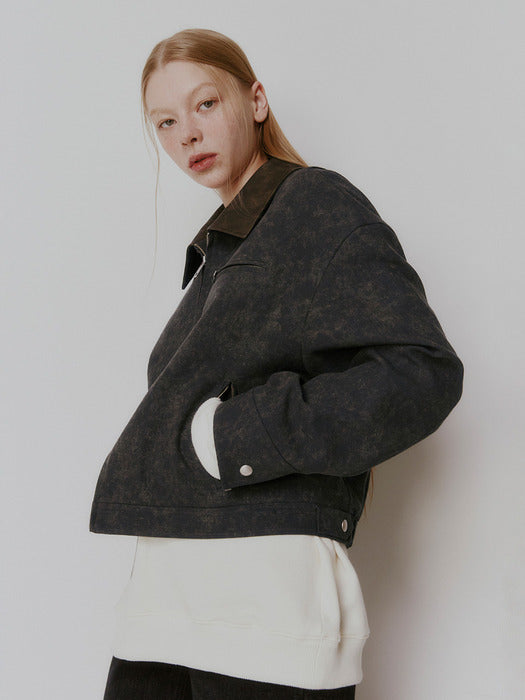 Raive Cotton Work Jacket in D/Grey