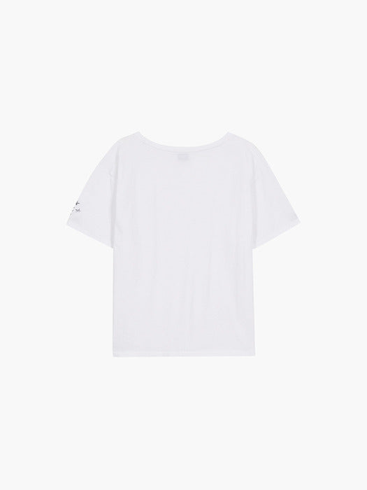 SHABBY V-NECK T-SHIRT_white