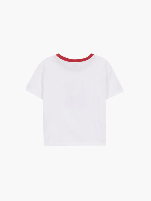 HEART RINGER T-SHIRT_white