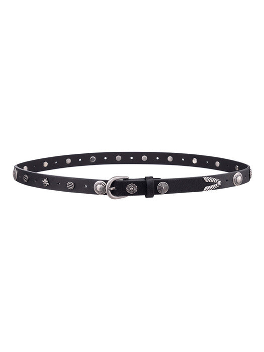 Raive Stud Western Leather Belt