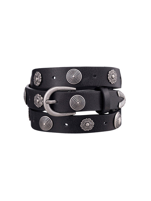 Raive Stud Western Leather Belt