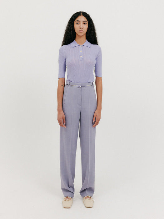 Eenk Classic Straight Pants - Lavender
