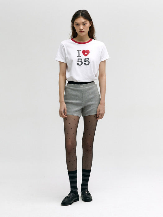 TRIMMING RIP SHORTS_melange grey