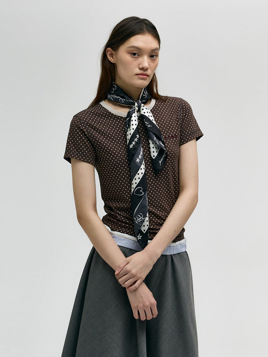 Margesherwood Marge Sketch Scarf black/ivory