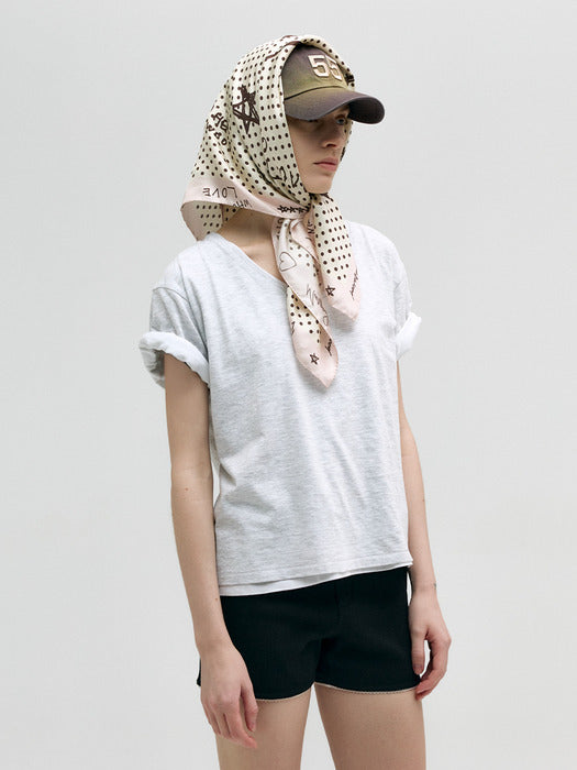 MARGE SKETCH SCARF_pink/beige