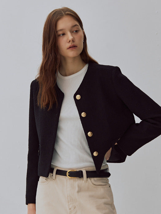 Mango Maniplease Kale Tweed Jacket
