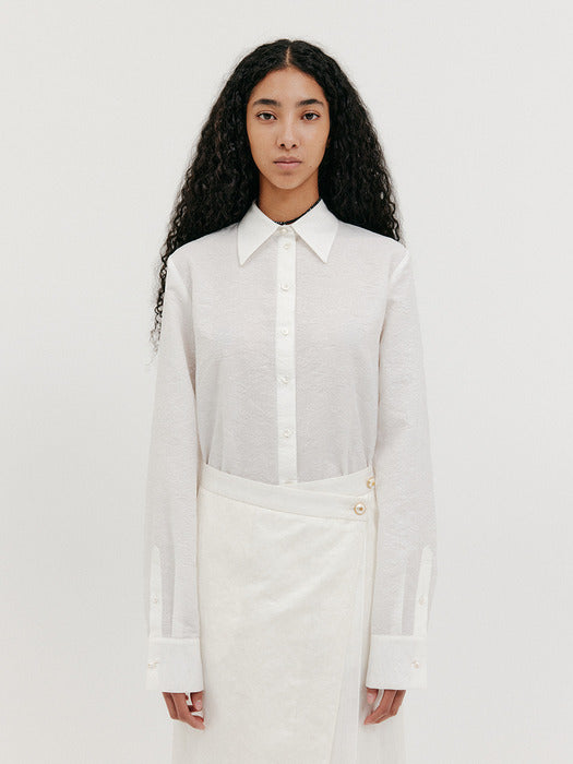 Eenk Long Sleeve Shirt - Ivory