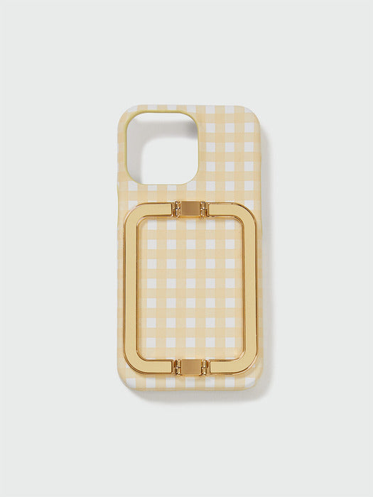 Eenk Phone Case Liney Yellow Check