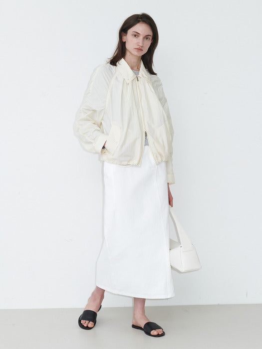 Loeuvre Asymmetric-slit Long Skirt