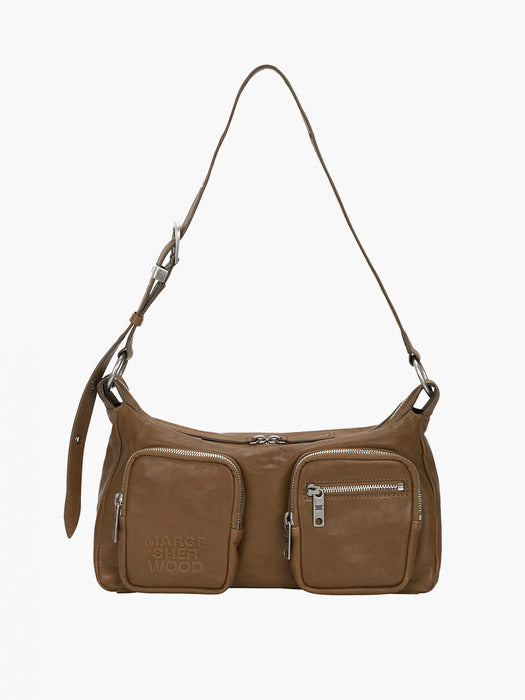 Margesherwood Outpocket Hobo vintage camel washed nappa
