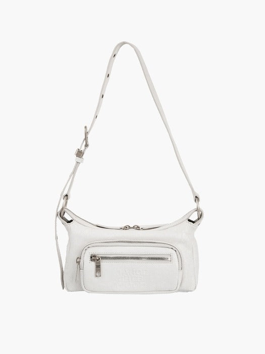 Margesherwood Outpocket Hobo Mini off white cracked
