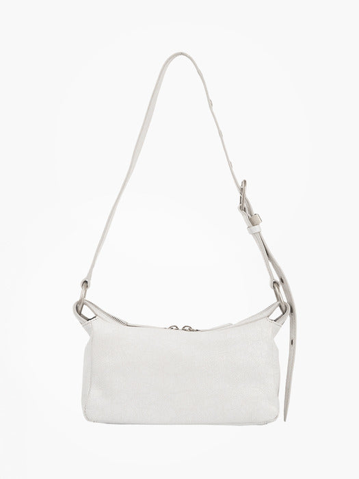 OUTPOCKET HOBO MINI_off white cracked