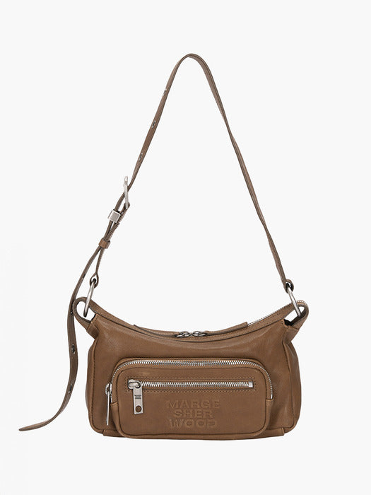 Margesherwood Outpocket Hobo Mini vintage camel washed nappa