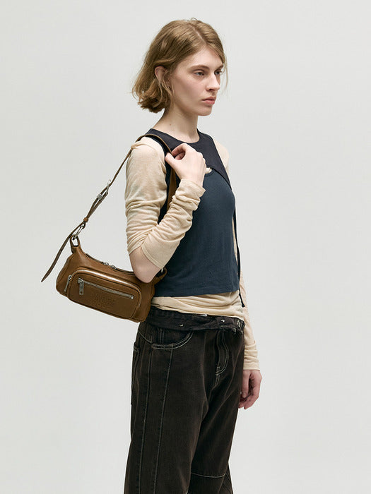 Margesherwood Outpocket Hobo Mini vintage camel washed nappa