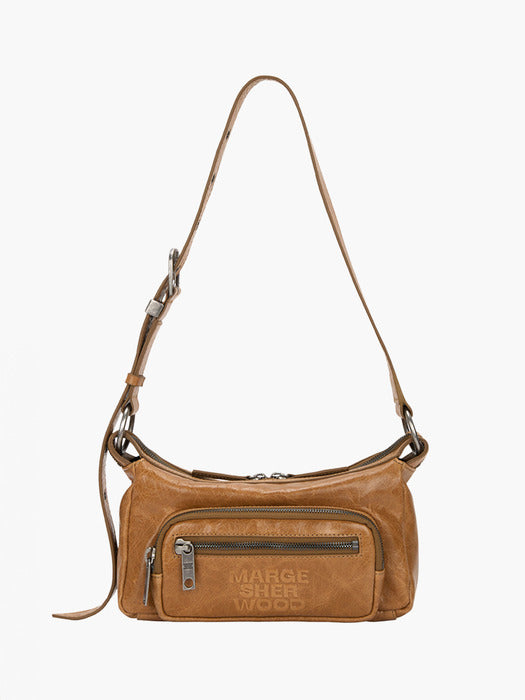 OUTPOCKET HOBO MINI_soft camel pull-up crinkle