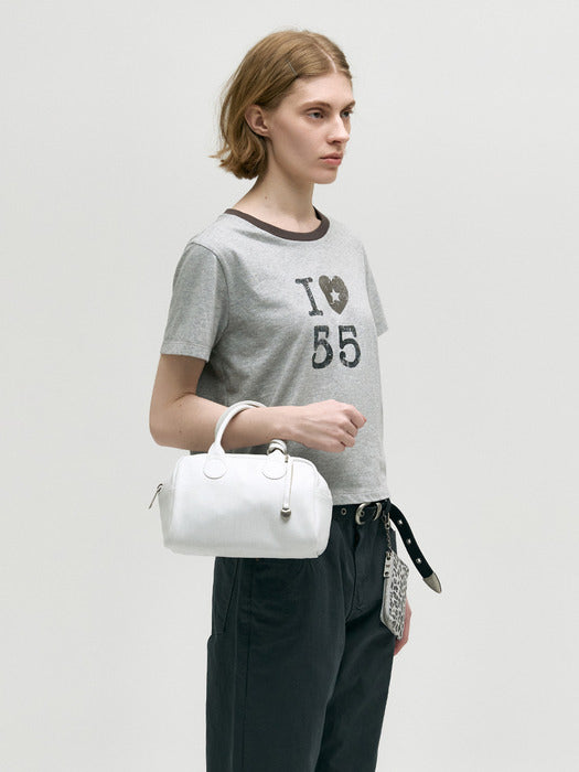 SOFT BOWLING BAG_off white cracked
