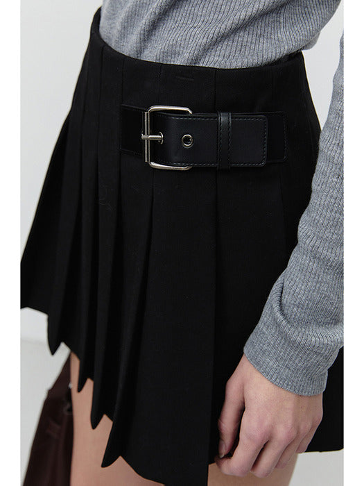Dunst Mini Pleats Skirt Black