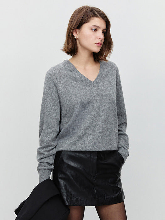 Dunst Micro Mini Vegan Leather Skirt Leather Black