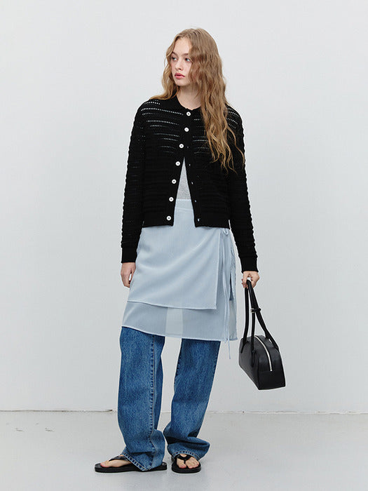 Dunst Sheer Layering Skirt Soft Blue