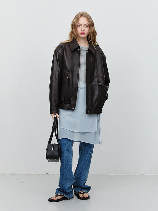 [dunst] SHEER LAYERING SKIRT SOFT BLUE_UDSK5A201B1