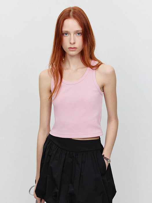 Dunst Cropped Sleeveless Top Pink