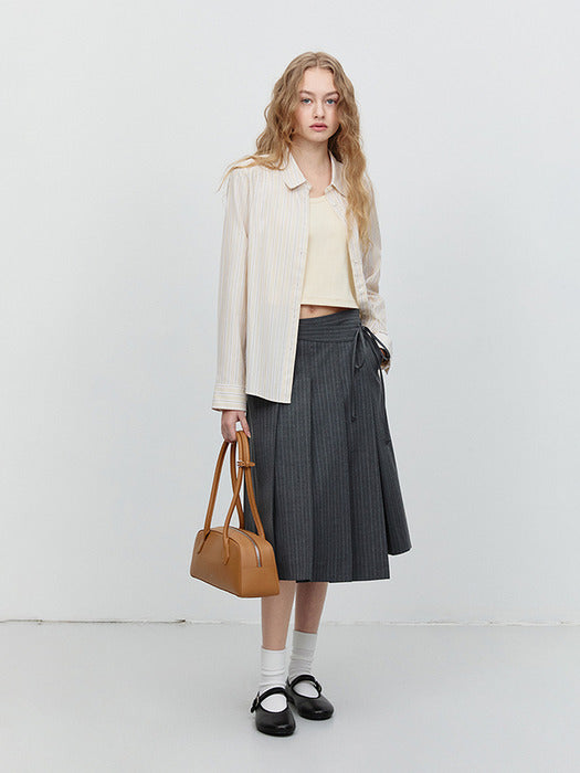Dunst Cropped Sleeveless Top Butter Yellow