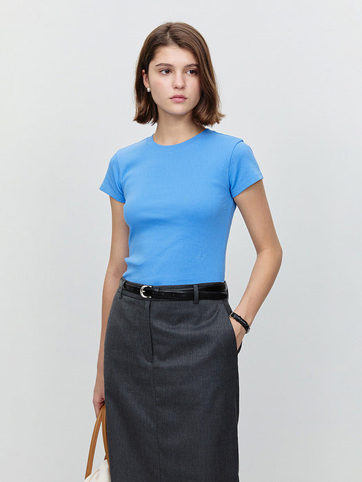 [dunst] ESSENTIAL T-SHIRT BLUE_UDTS5A204B2