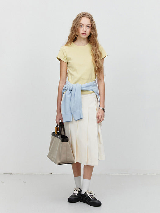 [dunst] ESSENTIAL T-SHIRT YELLOW_UDTS5A204Y2