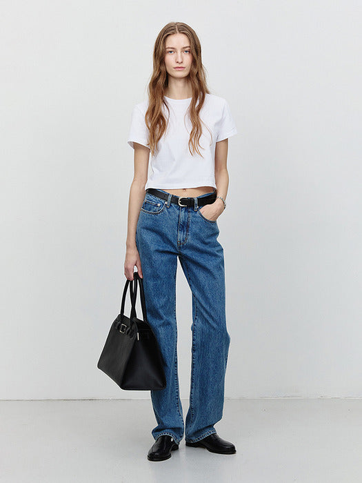 Dunst Cropped T-Shirt White