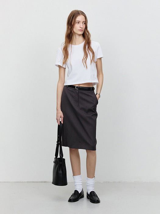 Dunst Cropped T-Shirt White