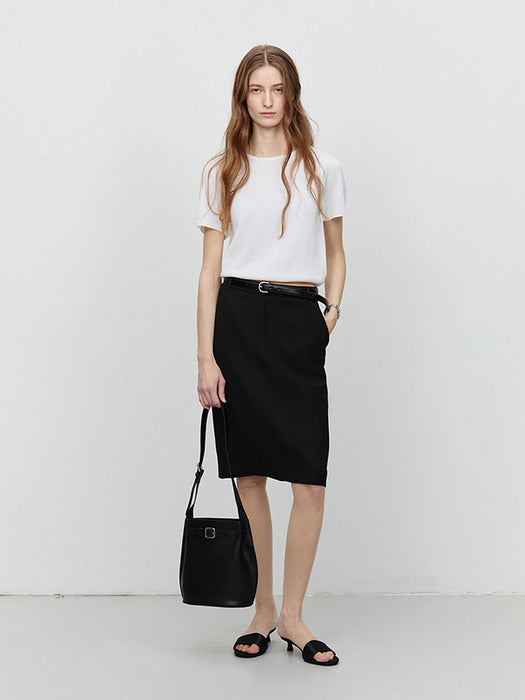 [dunst] PETIT HALF SLEEVES KNIT TOP IVORY_UDSW5A207IV