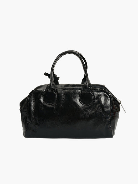 SOFT BOWLING BAG_black soft crinkle