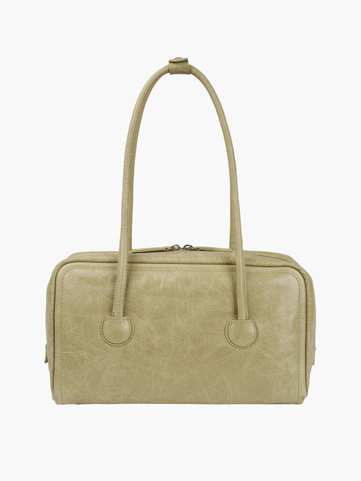 SOFT BOSTON_khaki beige pull-up crinkle
