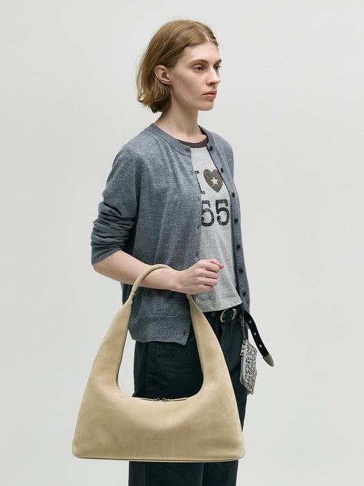 Margesherwood Hobo Large nude nubuck