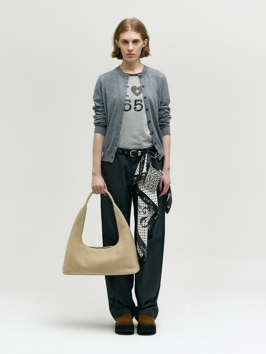 Margesherwood Hobo Large nude nubuck