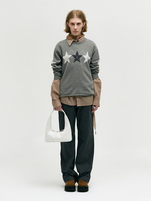 HOBO SHOULDER_off white glossy plain