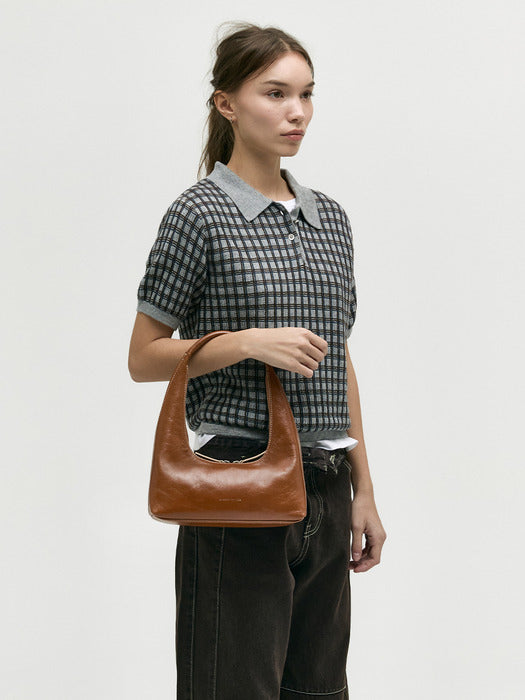 Margesherwood Hobo Shoulder brown crinkle